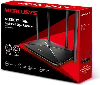 Router TP-LINK Mercusys AC12G AC1200, 1xWAN, 3xLAN-1Gb, i zi