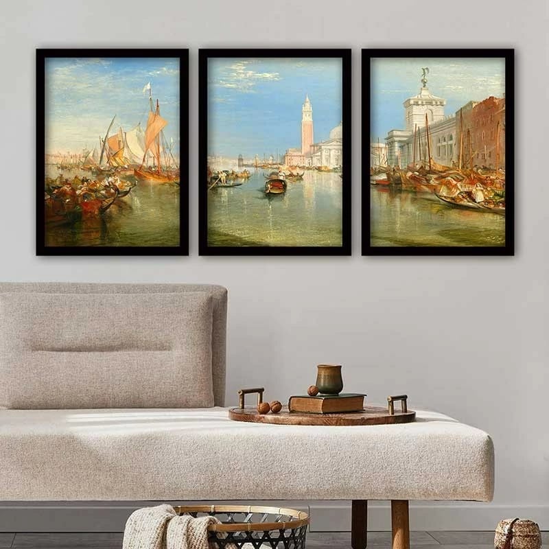 Pikturë dekorative me kornizë (3 copë), Wallity, 3SC_UN5666_3545