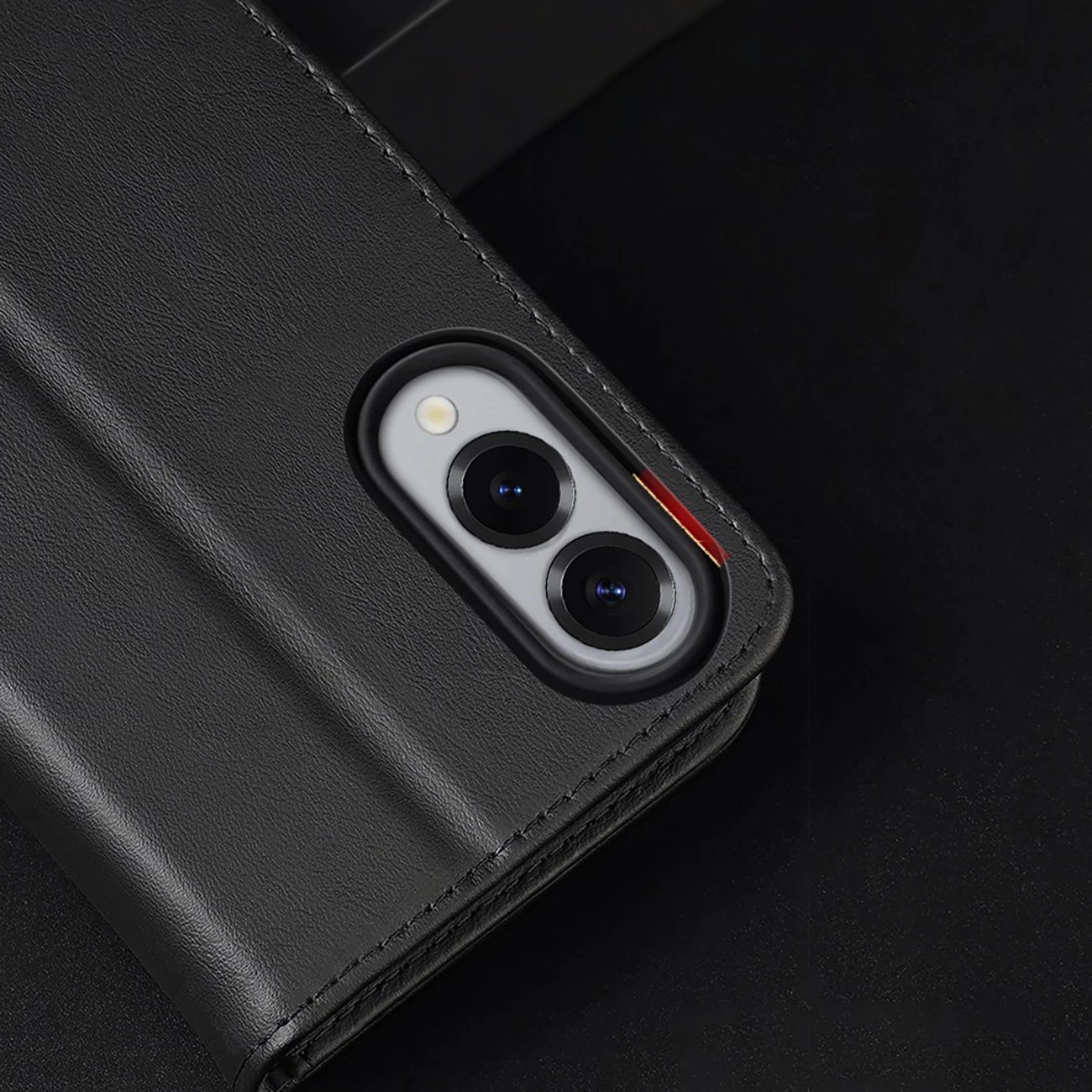 Mbështjellës Dux Ducis Hivo për Samsung Galaxy S25 Edge, me kapak, RFID, i zi