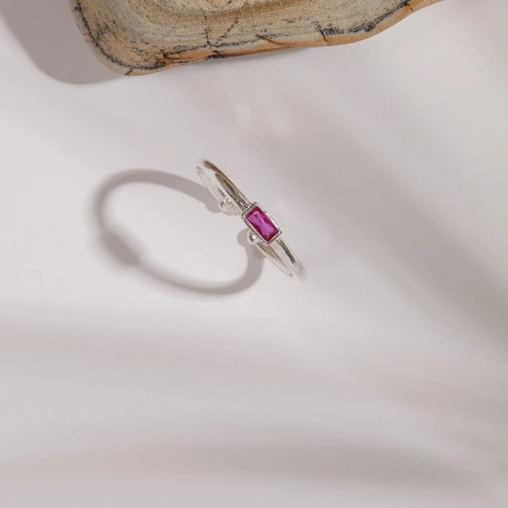 Unazë argjendi Elika, ngjyrë ari rozë, FA182841