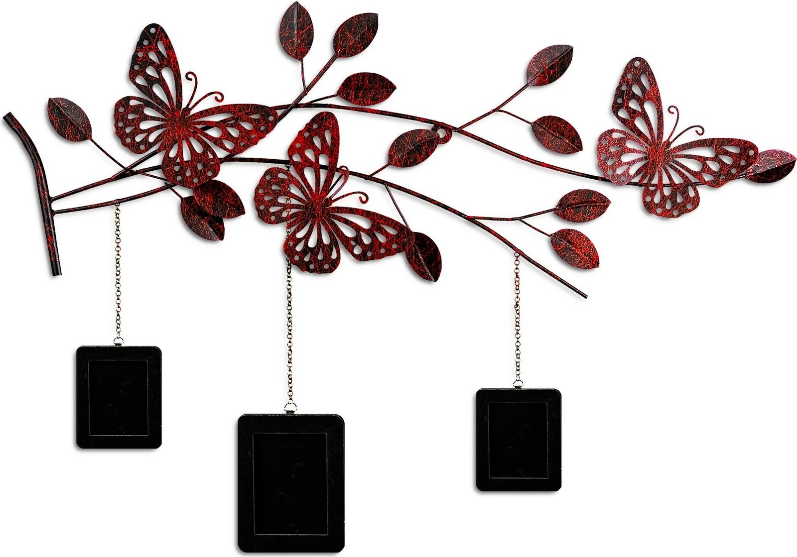 Aksesor dekorativ metalik për mur, Wallity Dalvere 1, shumëngjyrësh, 93x65x4cm