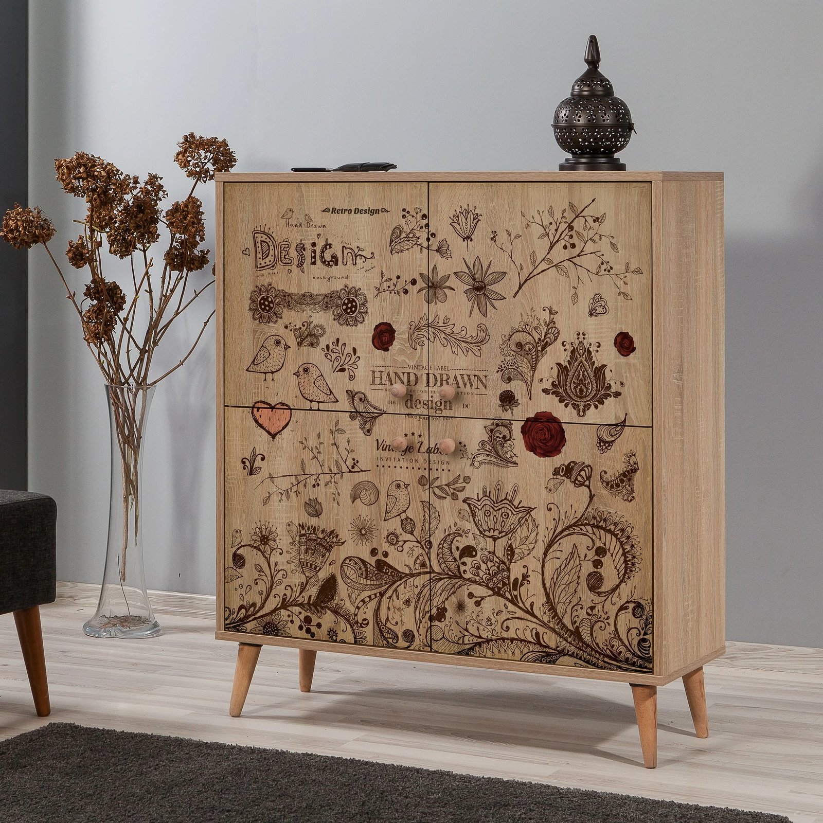 Dollap shumëfunksional, ngjyrë lisi Sonoma, Multilux-731