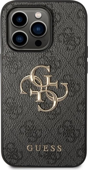 Mbështjellës Guess 4G Big Metal Logo për iPhone 15 Pro Max, Gri Mbështjellës Guess 4G Big Metal Logo për iPhone 15 Pro Max, Gri