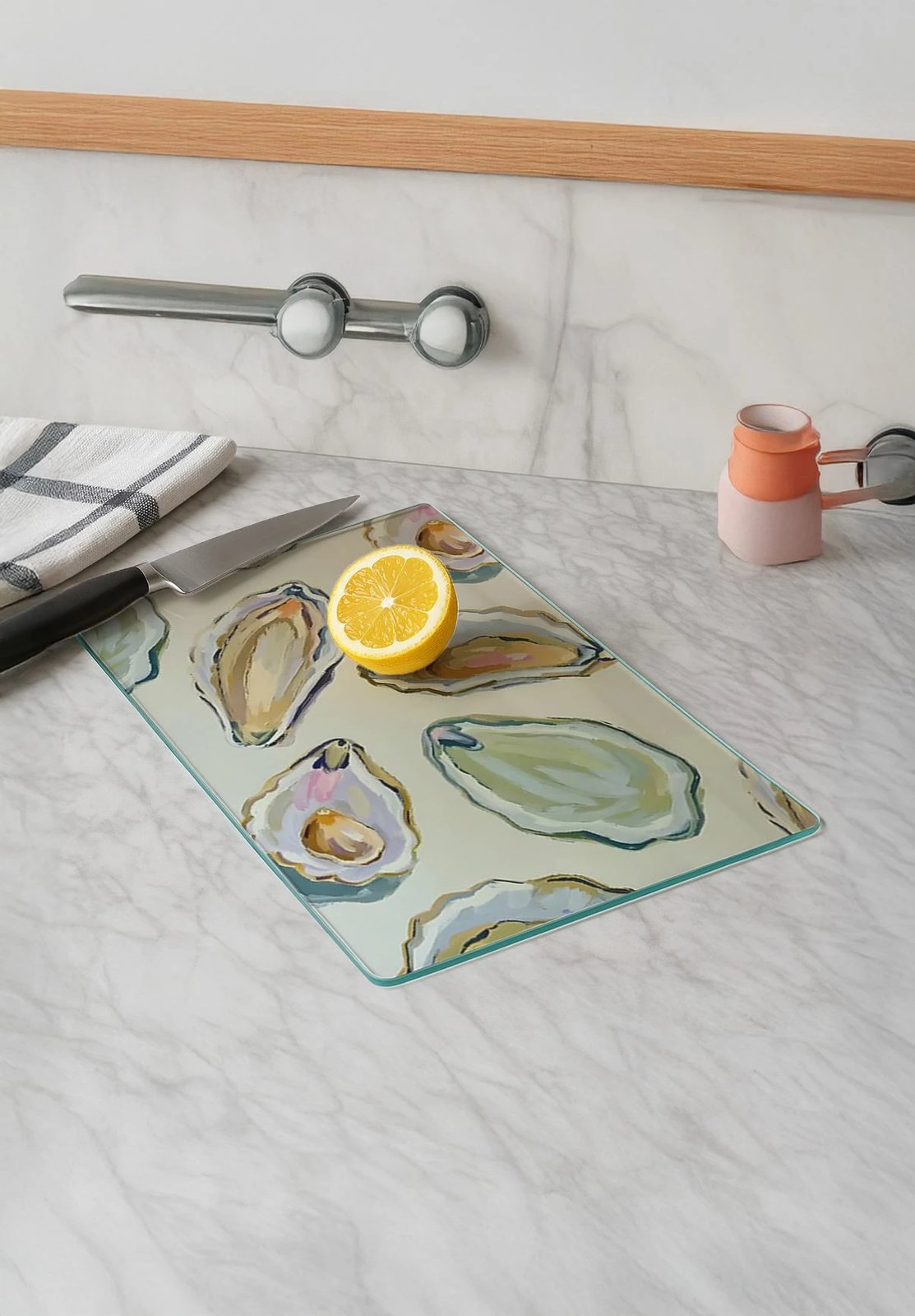 Dërrasë prerëse Hermia, qelq i temperuar, shumëngjyrëshe, Kes-00008, 30x40cm Dërrasë prerëse Hermia, qelq i temperuar, shumëngjyrëshe, Kes-00008, 30x40cm