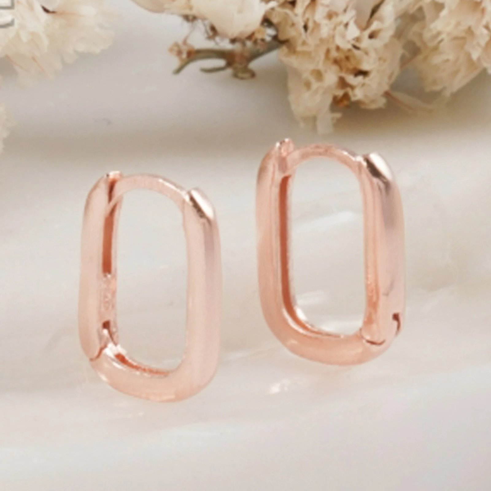 Vathë argjendi Jumeon, ngjyrë rozë ari, 10884ROS