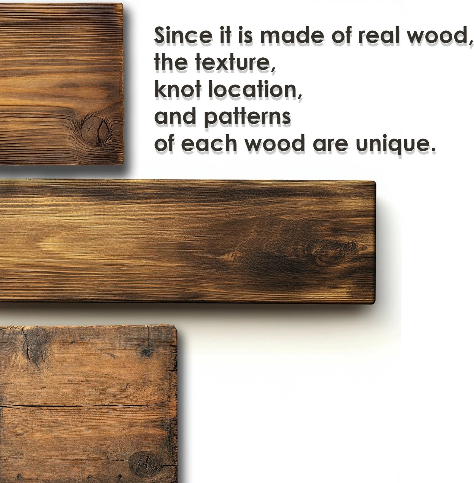 Raf dekorativ prej druri për mur, Skye Decor, Raf271