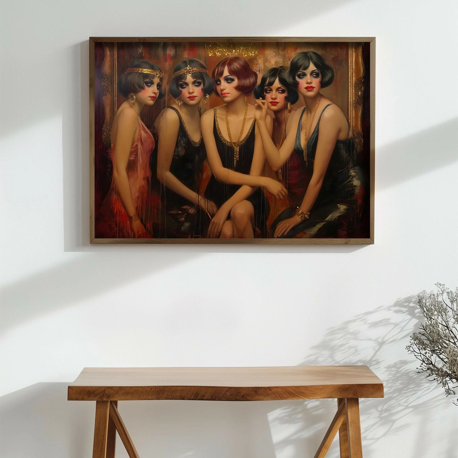 Pikturë dekorative me kornizë MDF, shumëngjyrëshe, Wallity, GE149-L