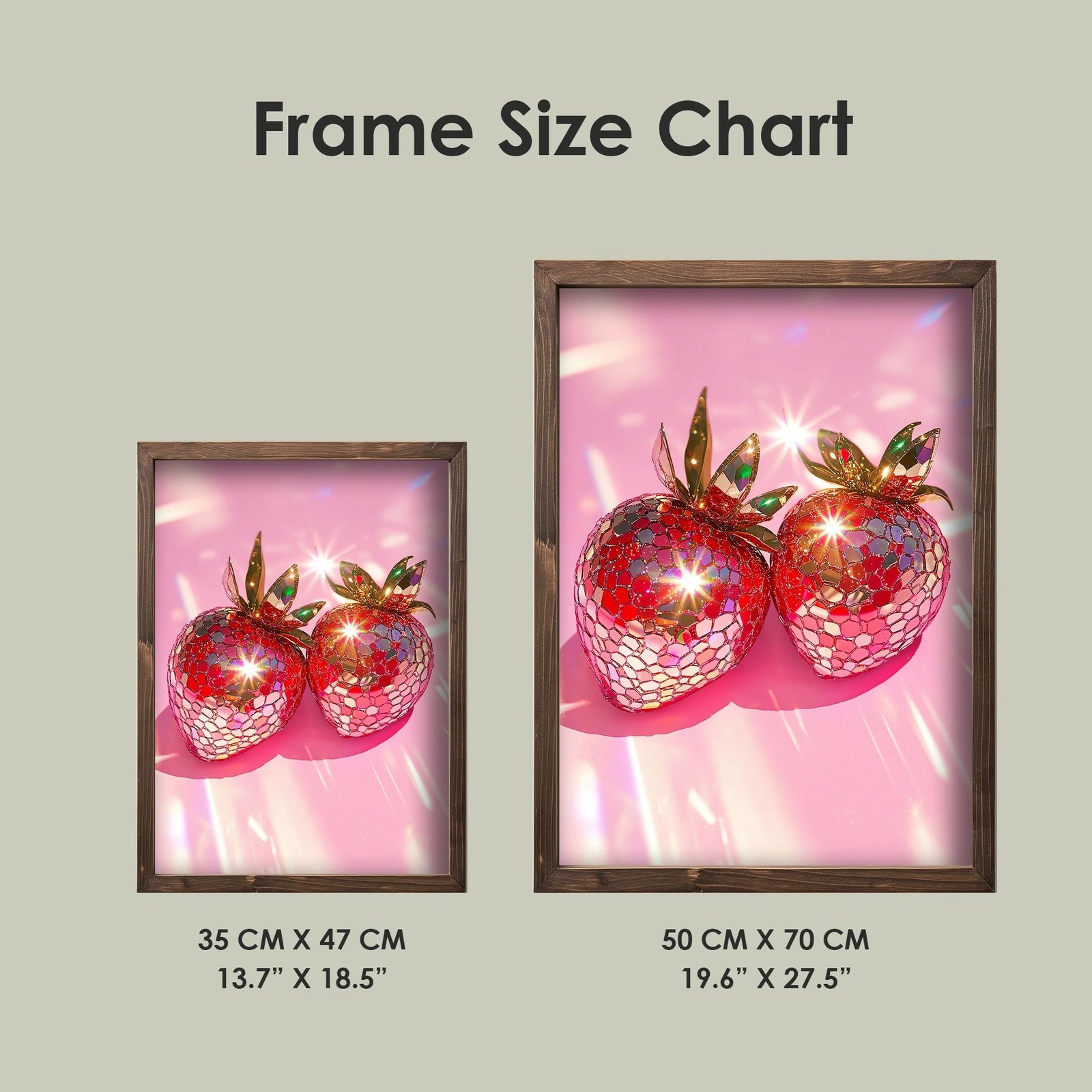 Pikturë dekorative me kornizë MDF, Wallity, TUN030-XL, shumëngjyrëshe, 50x70x3.5cm