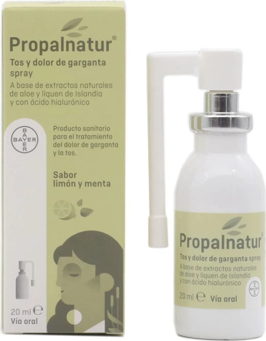 Spray për fyt dhe kollë Bayer Propalnatur limon dhe mente 20ml