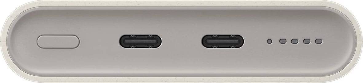 Powerbank Samsung EB-U2510XUEGEU, 10000 mAh, 2x USB-C, karikim induktiv, 25W, Bezhë