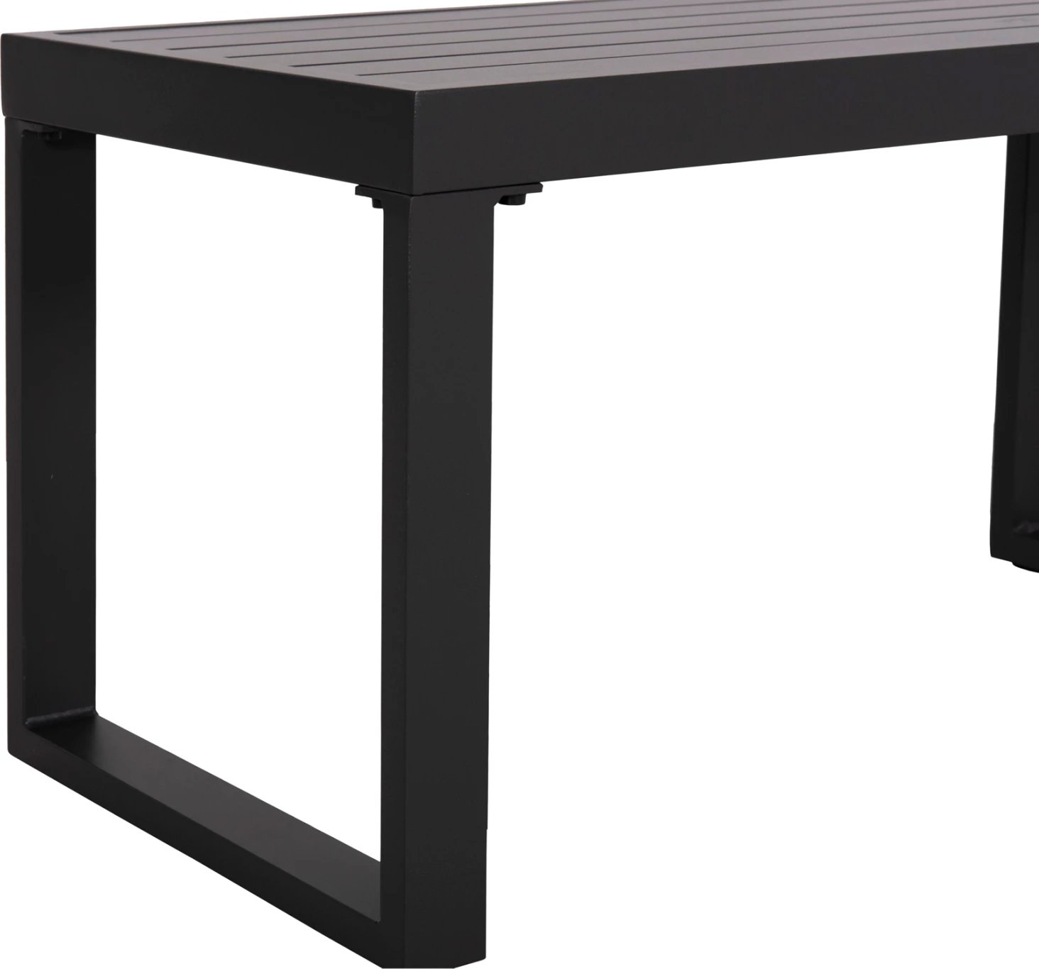 Tavolinë anësore për shezlong, alumin, ngjyrë gri e errët, SENTRY FH6275.03, 87x43.5x45cm