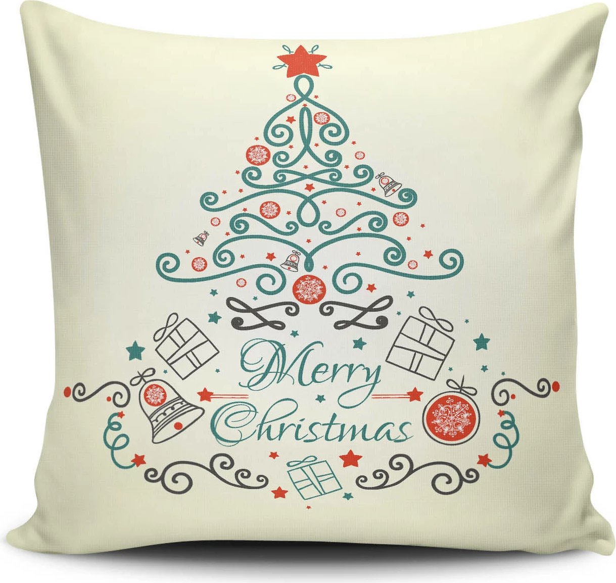 Jastëk Aberto Design, NOELKRLNT-35, shumëngjyrësh, 43x43cm