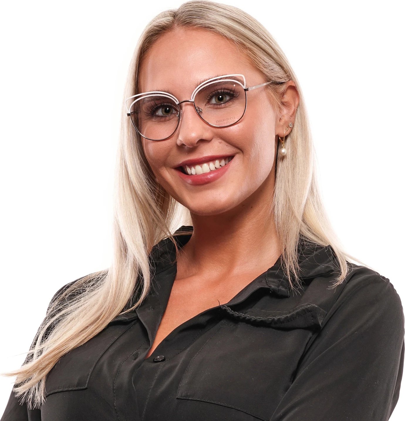 Kornizë optike për femra Emilio Pucci, hiri 
