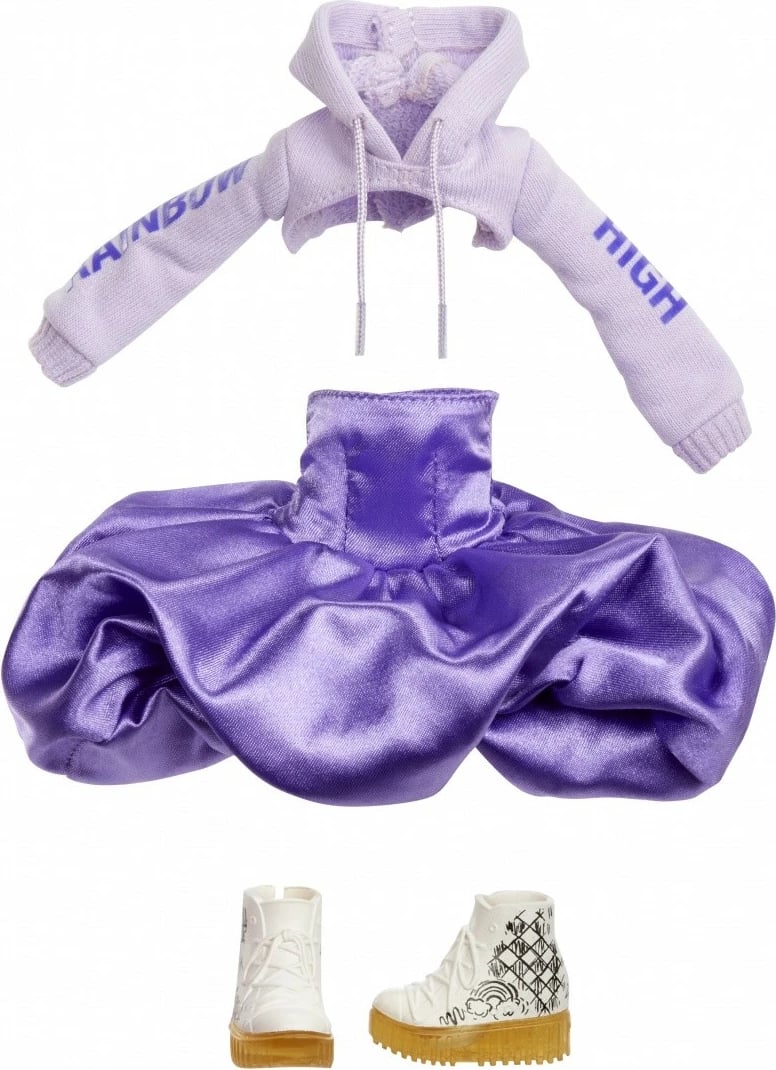 Kukull Rainbow High Sparkle & Shine Viola me aksesorë, 11 inç, vjollcë