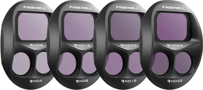 Set filtra ND, Freewell, FW-M4P-SPLITND, për DJI Mavic 4 Pro, Standard Day me split ND8/4 ND16/8 ND32/16 ND64/32, set 4 copë
