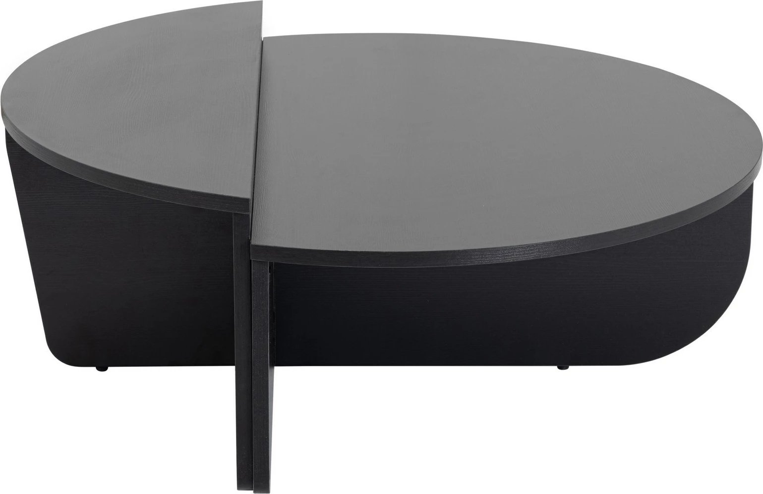 Set tavolinash kafeje Nordure, Orion, dru dhe e zezë, V2