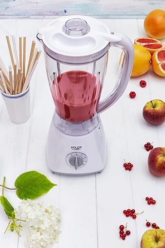 Blender, Adler, AD 4057, 1.5L, 450W, 4 shpejtësi + Pulse, plastikë, i bardhë Blender, Adler, AD 4057, 1.5L, 450W, 4 shpejtësi + Pulse, plastikë, i bardhë