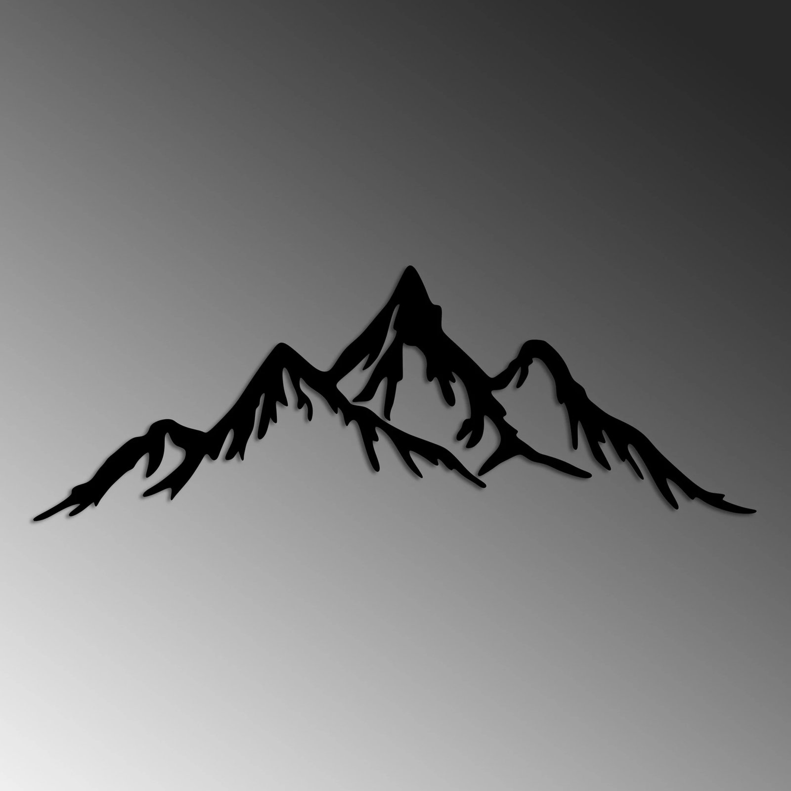 Aksesor dekorativ metalik për mur, Wallity, male, 62x22cm