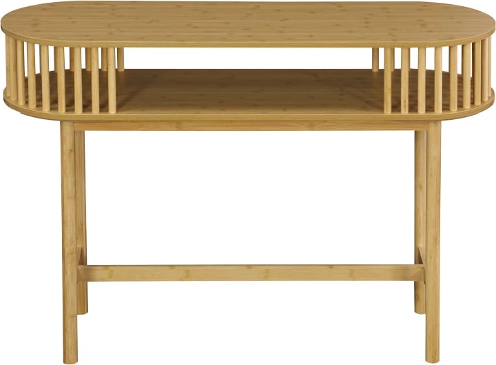 Konsolë Nodial MDF/Bamboo ngjyrë natyrale 120x39x85cm