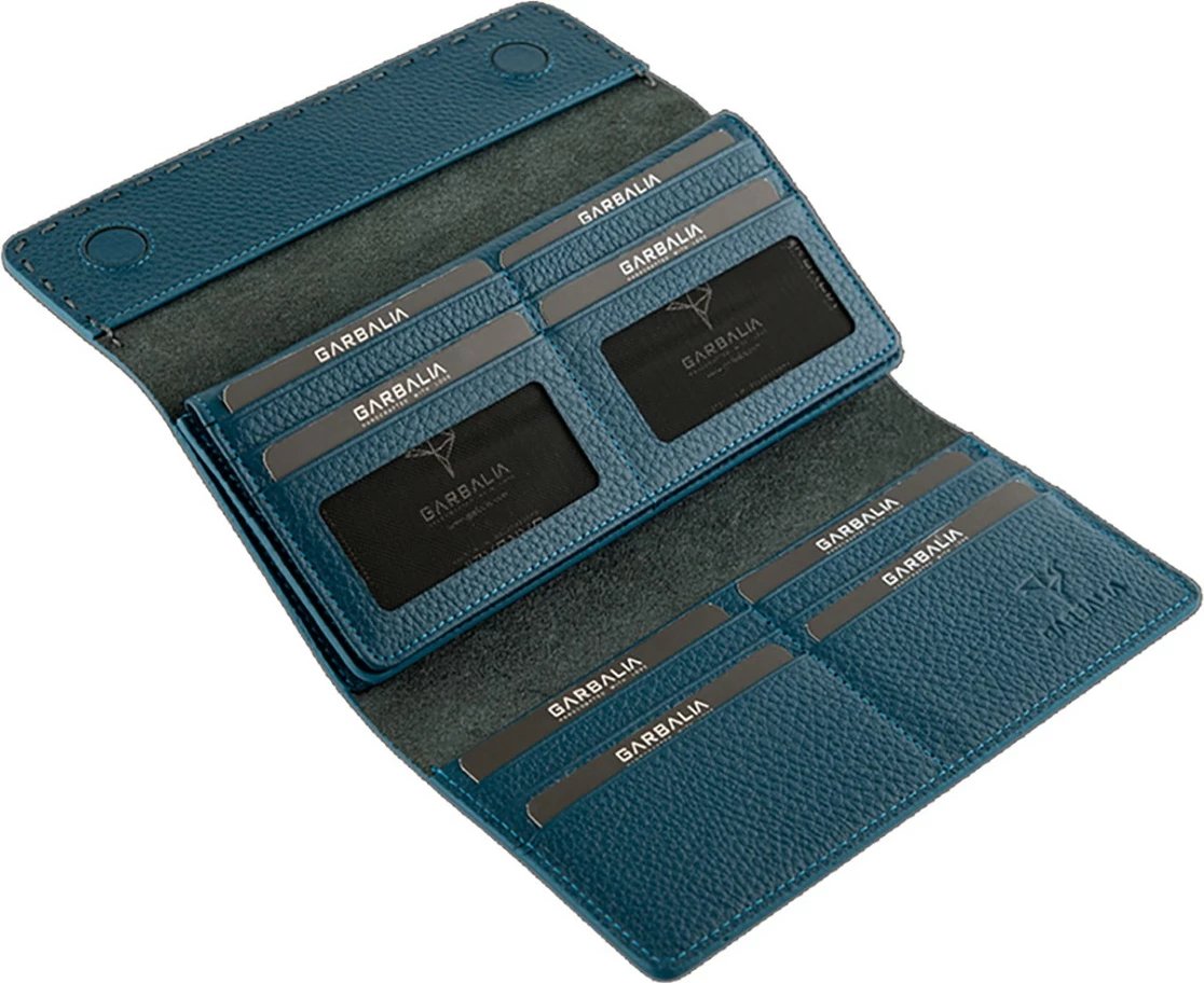 Portofol për gra, Zoozie Bags, Paris, ngjyrë blu petrol