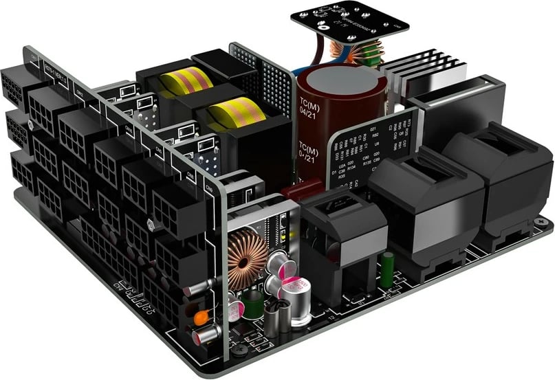 Furnizues energjie LC-Power LC850P V3.0, 850W, 80 PLUS Platinum, plotësisht modular, ATX 3.0, i zi