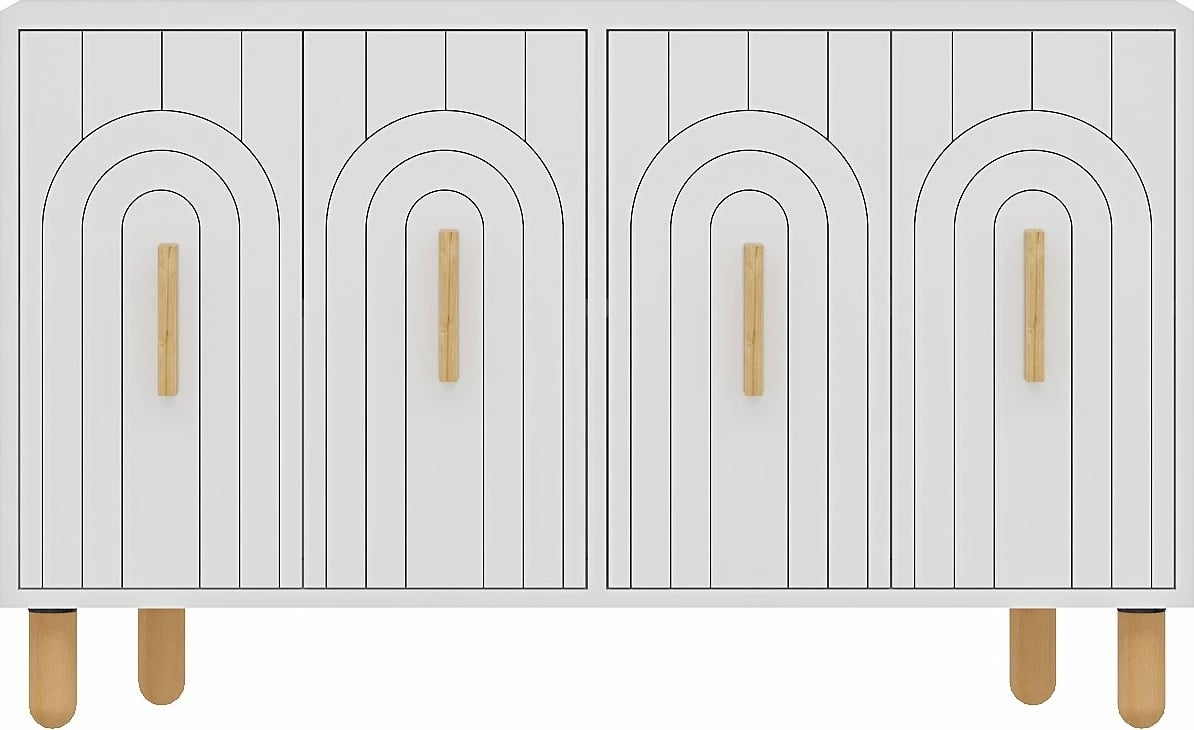 Konsolë Skye Decor, e bardhë, Tiger