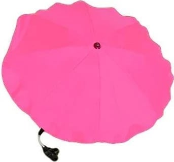 Çadër karroce, New Baby, universale, diametër 65 cm, me kapëse dhe prirje me sustë, rozë