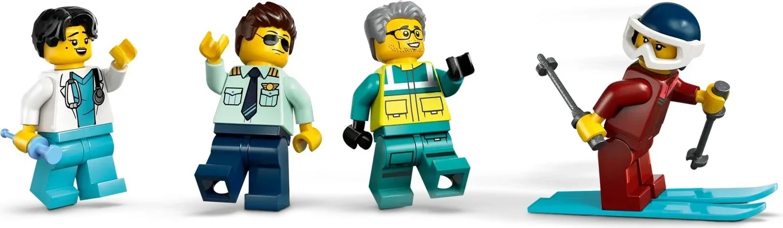 Set LEGO CITY aeroplan ambulance emergjente 60465, 4 minifigura, 6+ vjeç