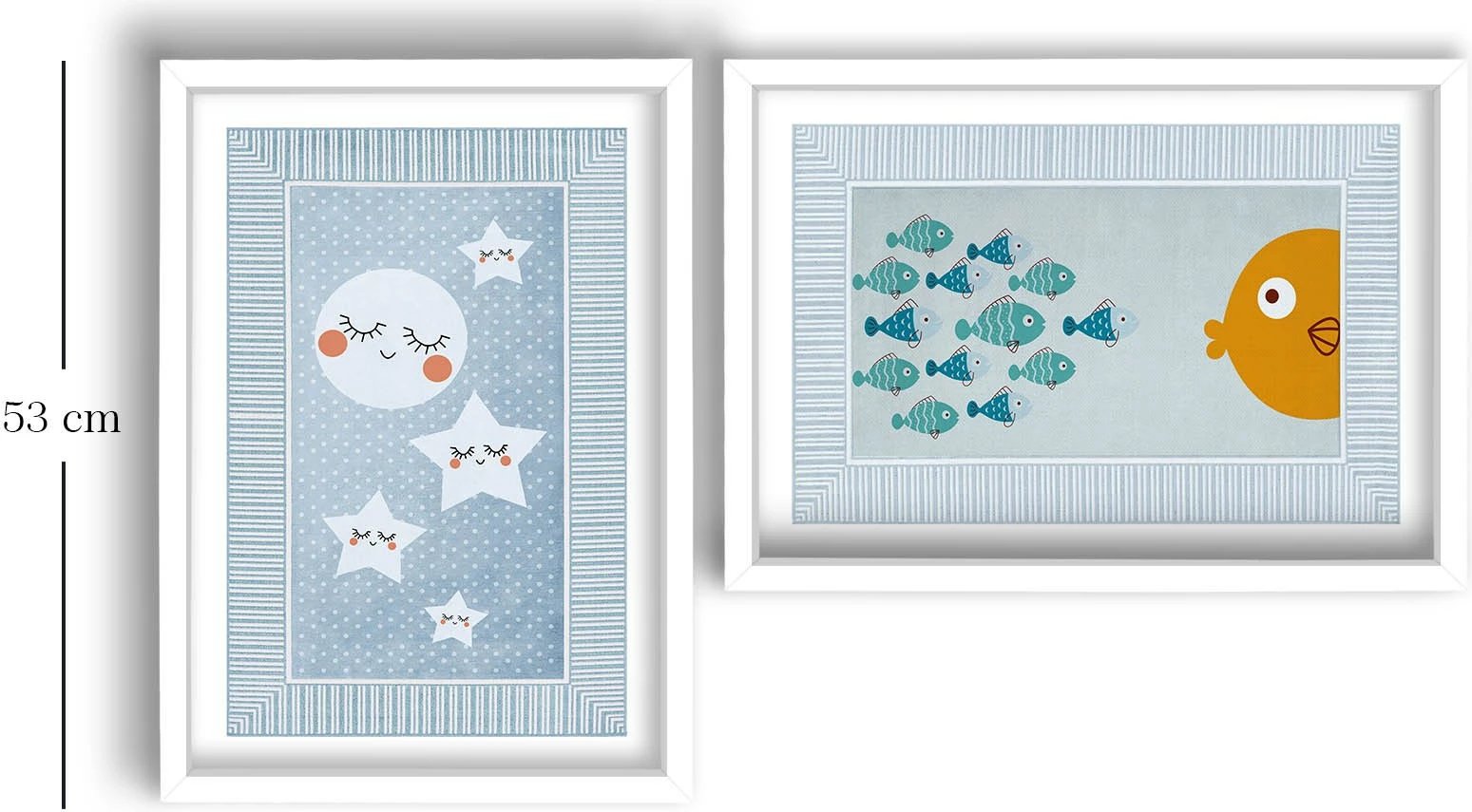 Pikturë dekorative me kornizë MDF (2 copë), Wallity, 2P3853BCT-006