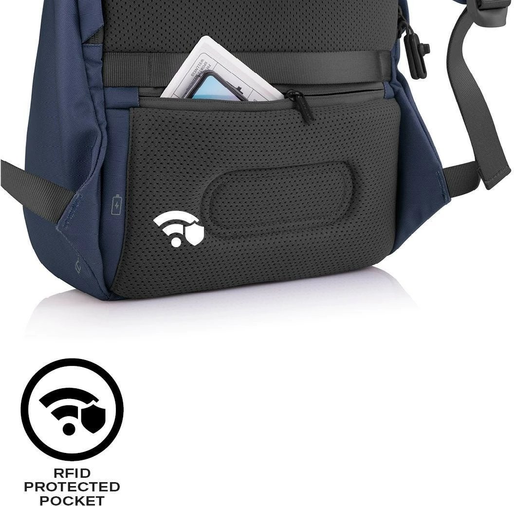 Çantë shpine XD DESIGN BOBBY SOFT, 13-16L, për laptop 15.6", navy blue