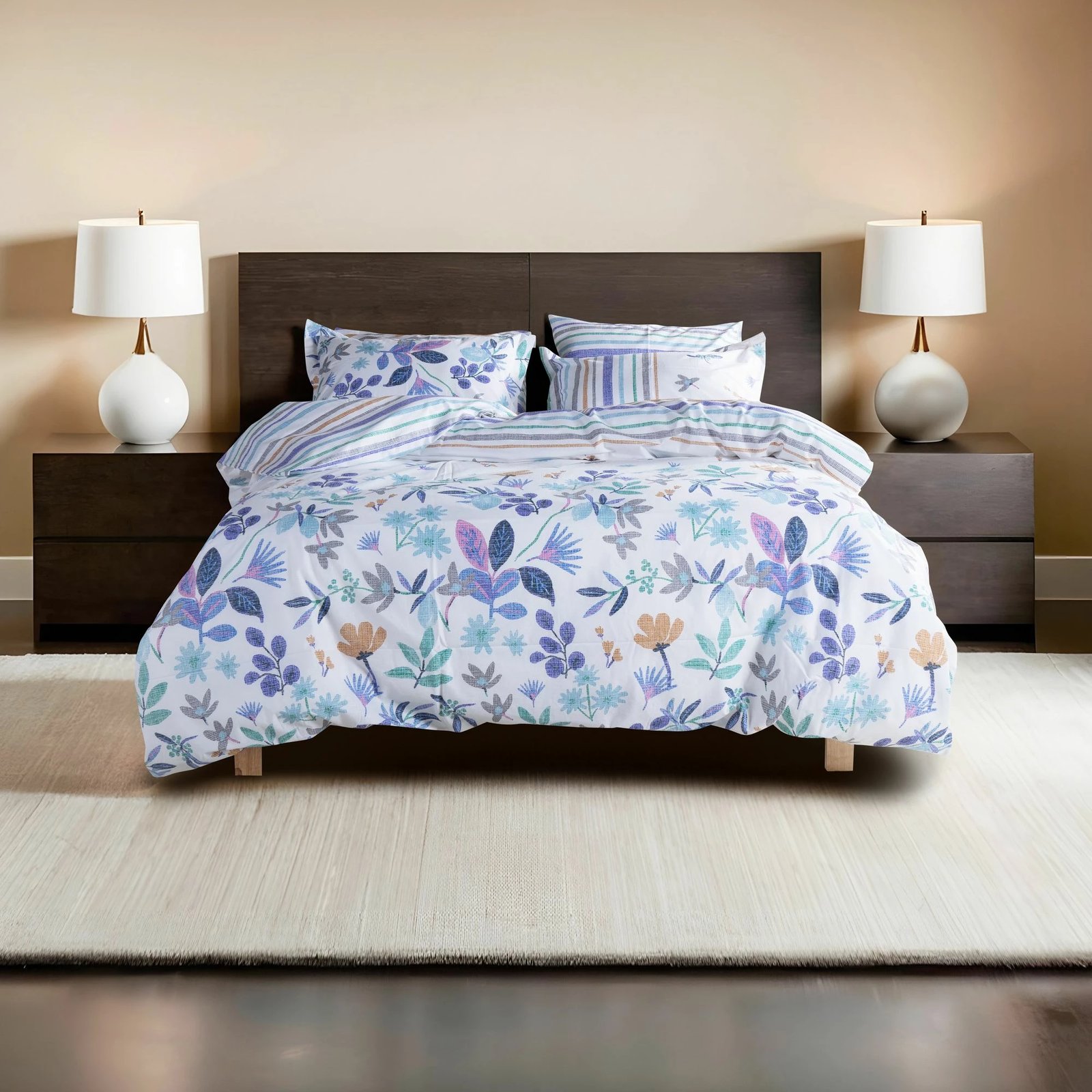 Set mbulesë për jorgan dopio, ngjyrë lejla, L'essentiel Hope