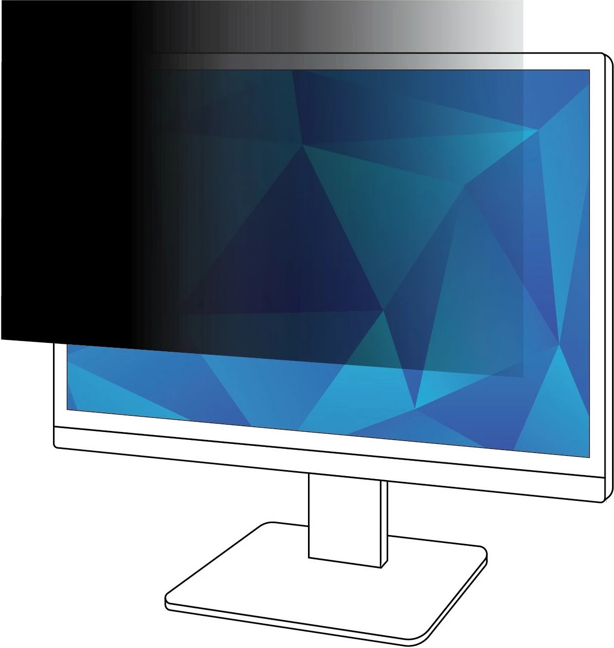 Filtër privatësie 3M PF185W9B për monitor 18.5 inç, 16:9, i zi