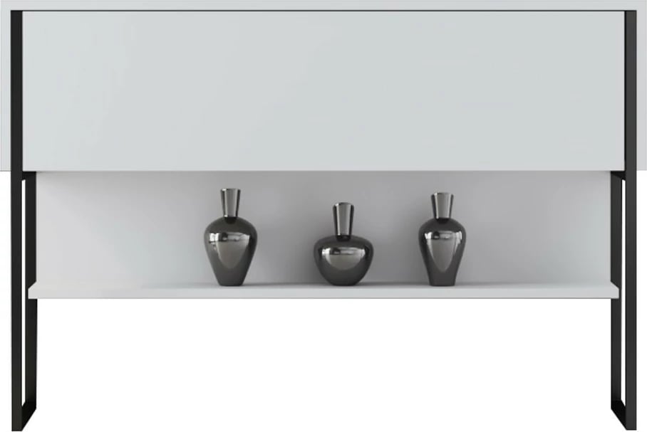 Komodë Hanah Home Luxe, e zezë dhe e bardhë