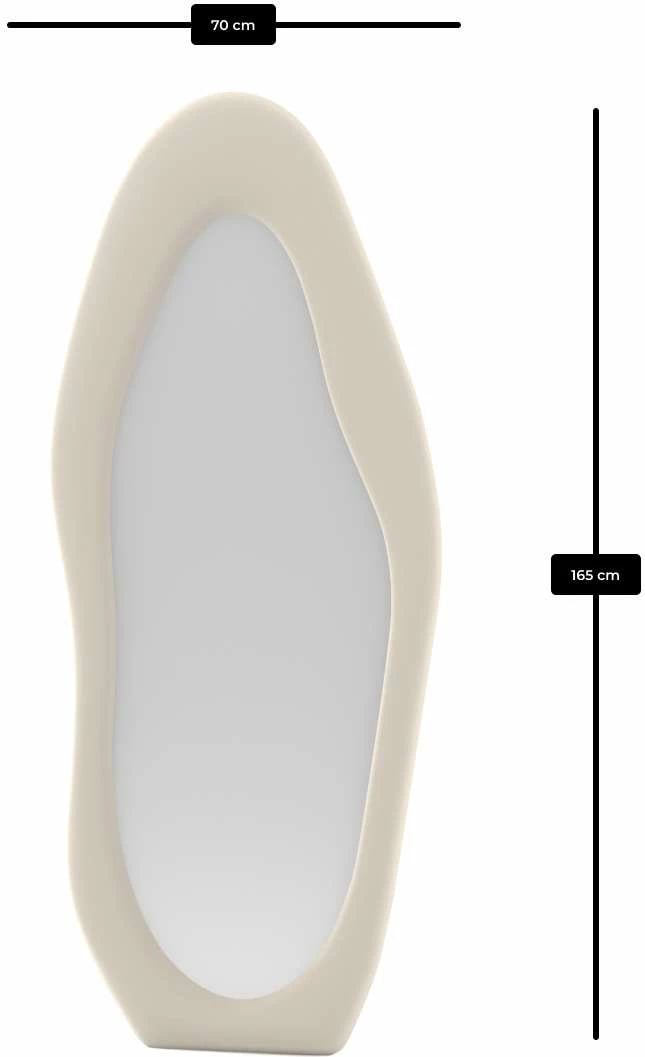 Pasqyrë Cheval Skye Decor, krem