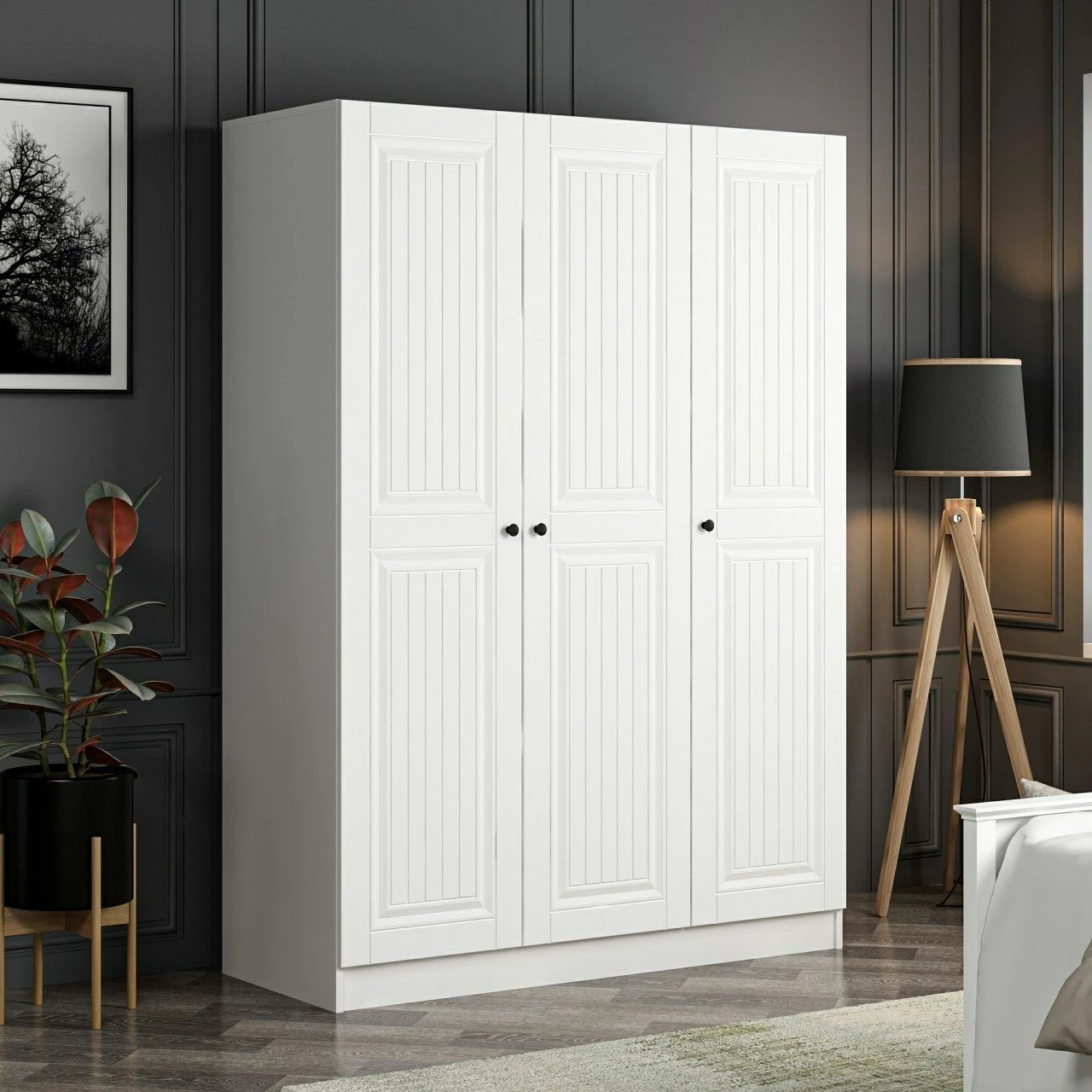 Dollap Skye Decor, ngjyrë e bardhë, 2258