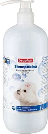 Shampo për qen Beaphar, për gëzof të bardhë, 1 L
