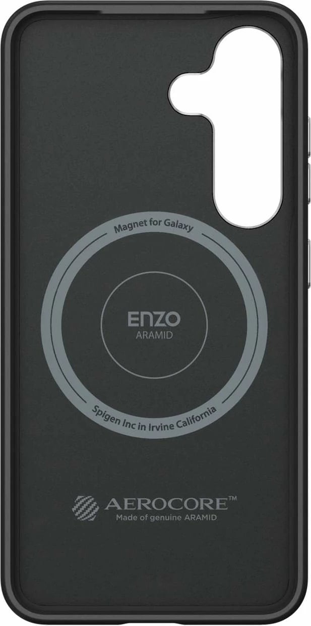 Mbështjellës Spigen Enzo Aramid GP-FPS931PGABW për Samsung Galaxy S25, MagFit, i zi