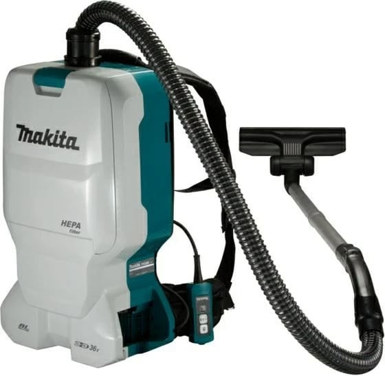 Fshesë me korrent Makita DVC660Z, drum, 5.5L, 36V, HEPA, Blu