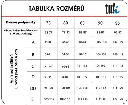 sutjena për gjidhënie, TUFI, 75A, 100% pambuk, e zezë