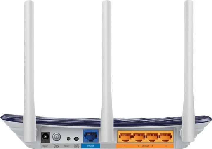 Router WLAN, TP-Link Archer C20 AC750, dual-band 300 Mbps + 433 Mbps, 3 antena, blu