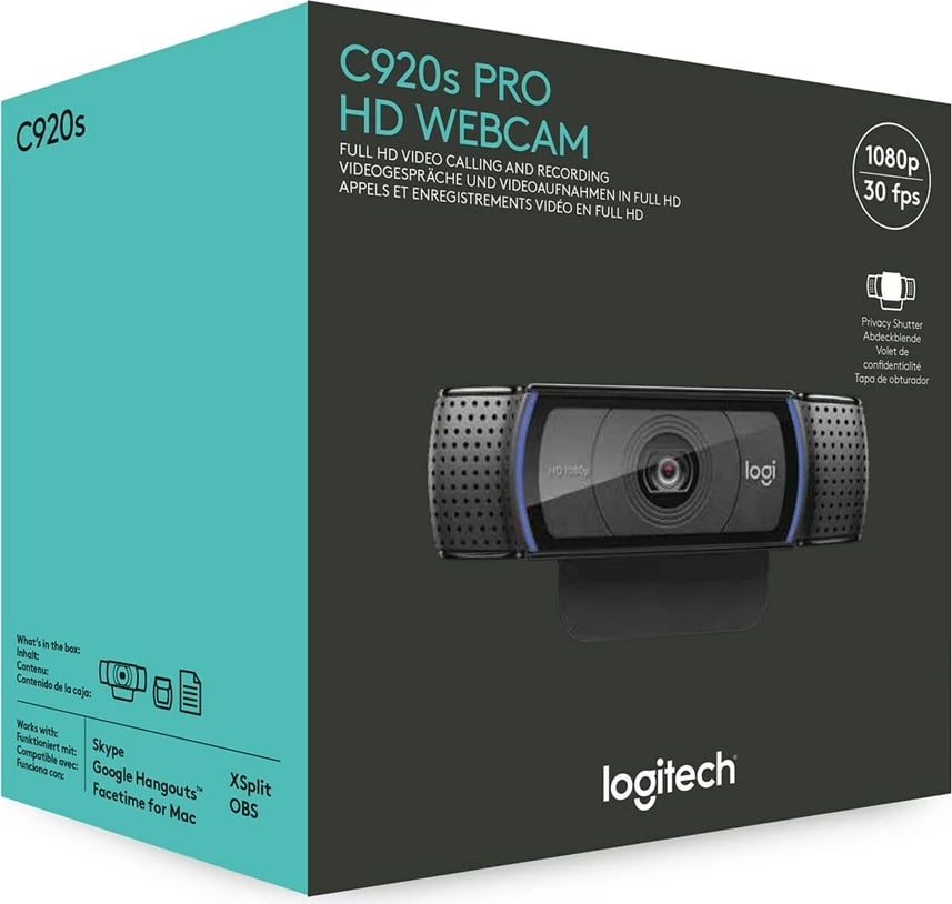 Ueb kamerë Logitech HD Pro C920, e zezë 