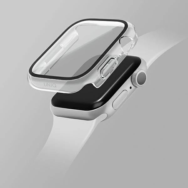 Mbështjellës UNIQ Nautic për Apple Watch Series 7/8/9 45mm, transparent