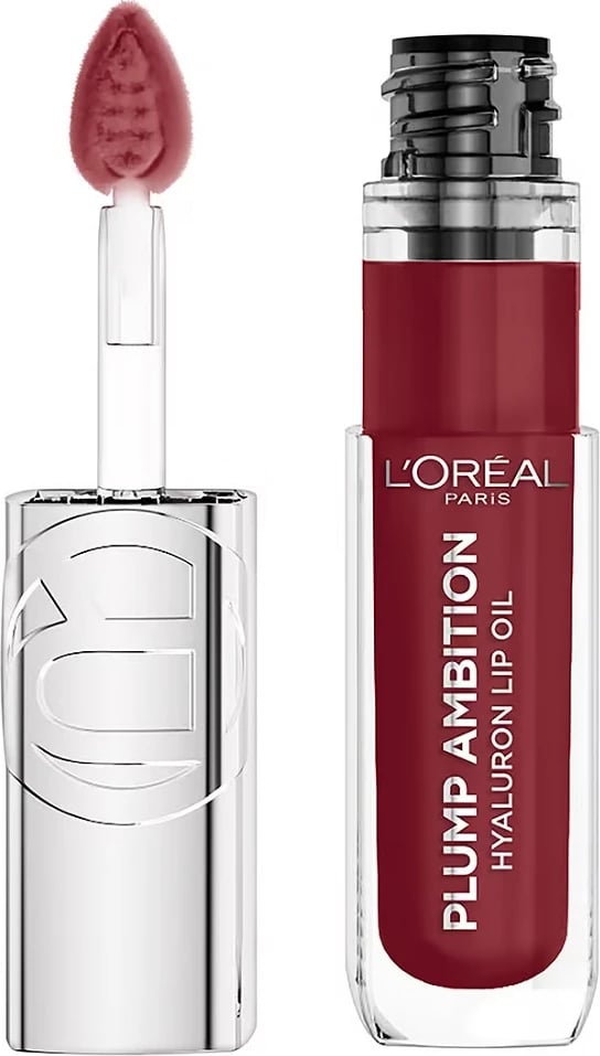 Vaj për buzë L'Oreal Paris Plump Ambition Nourishing Lip Oil 490 Berry Jolie për femra, 5ml