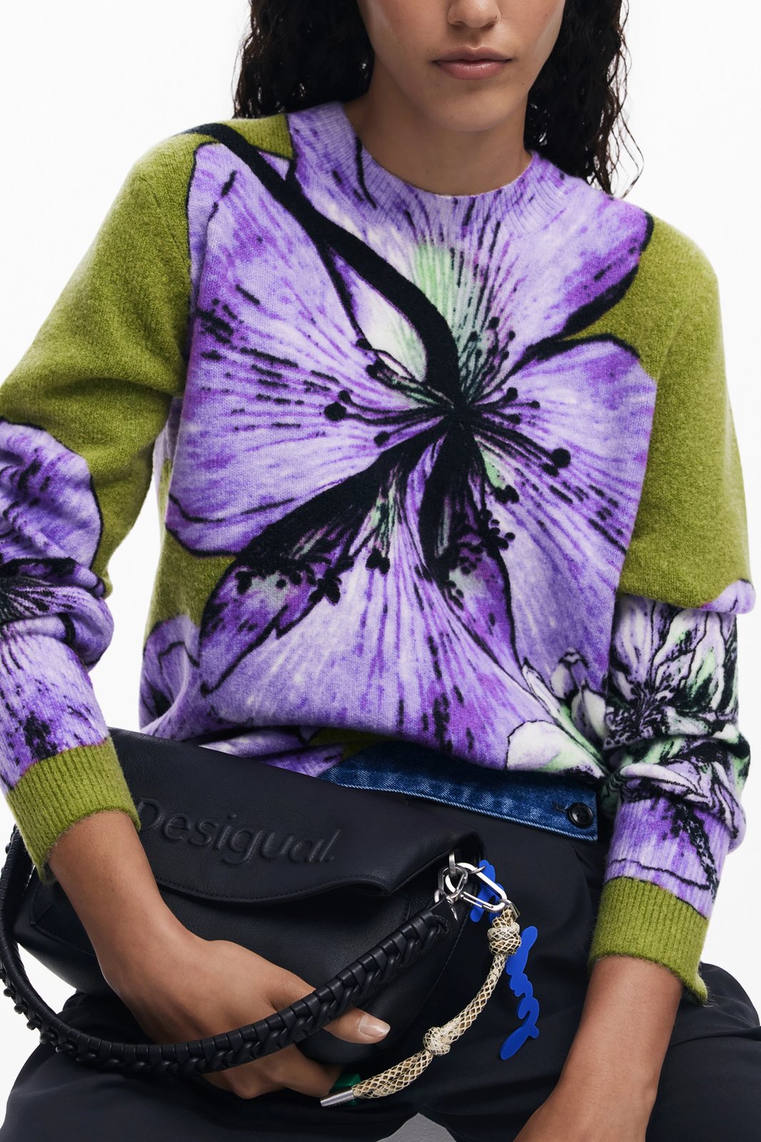 Xhemper femra DESIGUAL ORQUIDEA LACROIX JERS, vjollcë