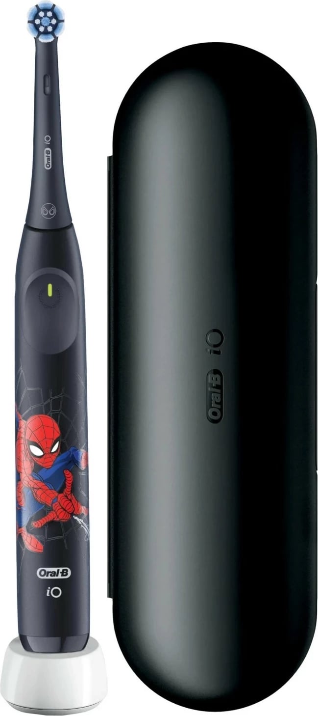 Furçë dhëmbësh elektrike Oral-B iO Kids Marvel Spiderman, 3 mënyra pastrimi, me etui, e zezë