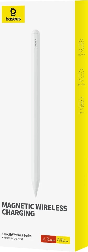 Stylus Baseus Smooth Writing 2 Overseas Edition për iPad, majë e zëvendësueshme, LED, i bardhë