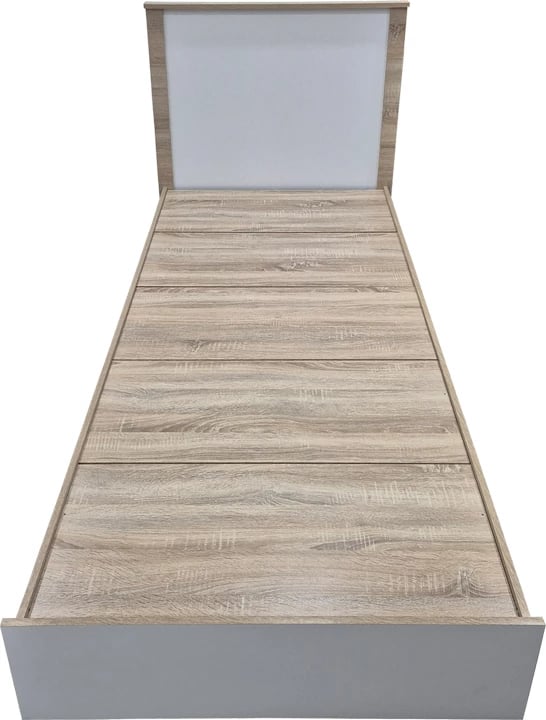 Krevat Athos, ngjyrë sonoma-e bardhë, 90x190cm