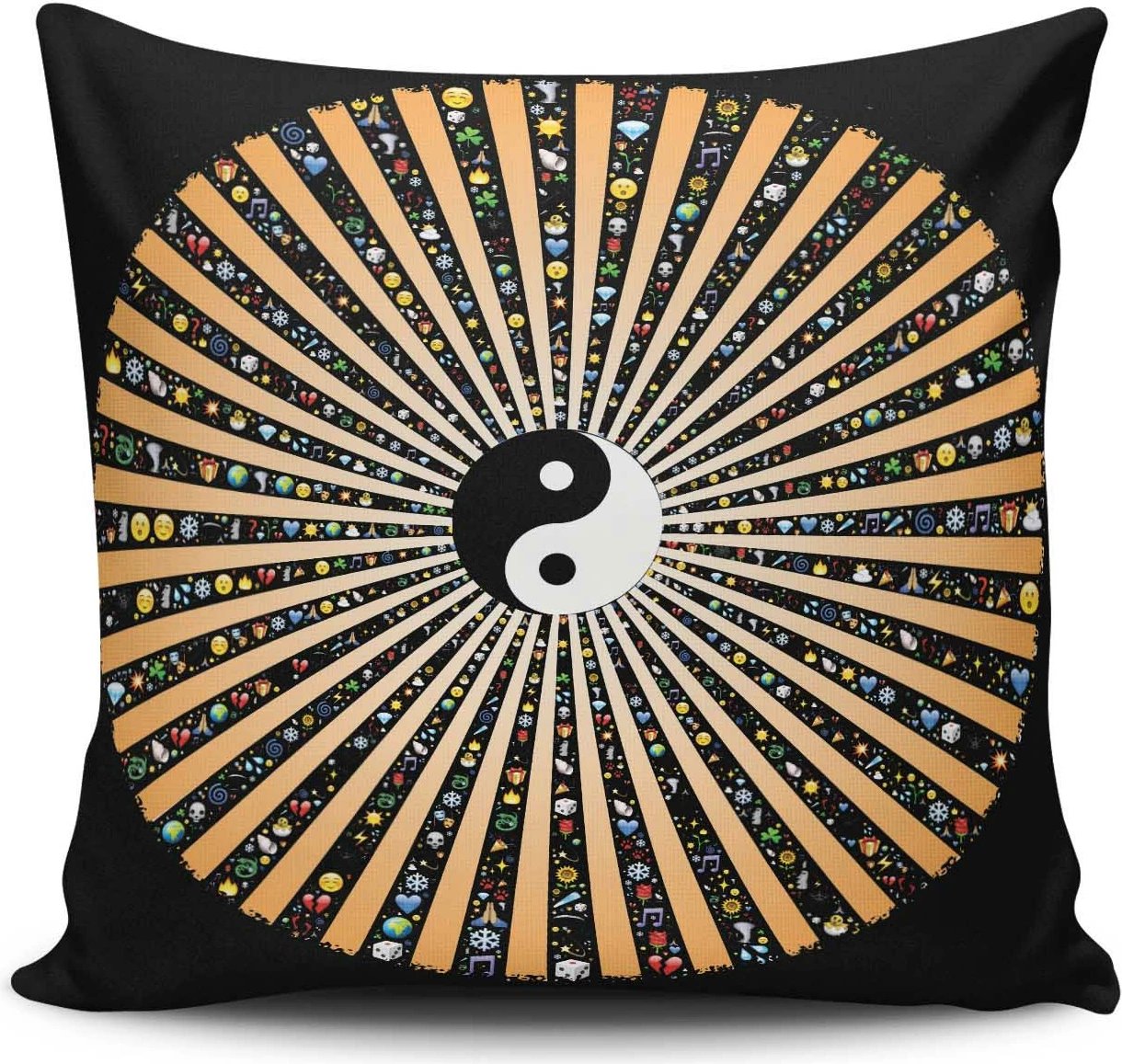 Jastëk dekorativ Aberto Design, MANDALA-13, shumëngjyrësh, 43x43cm