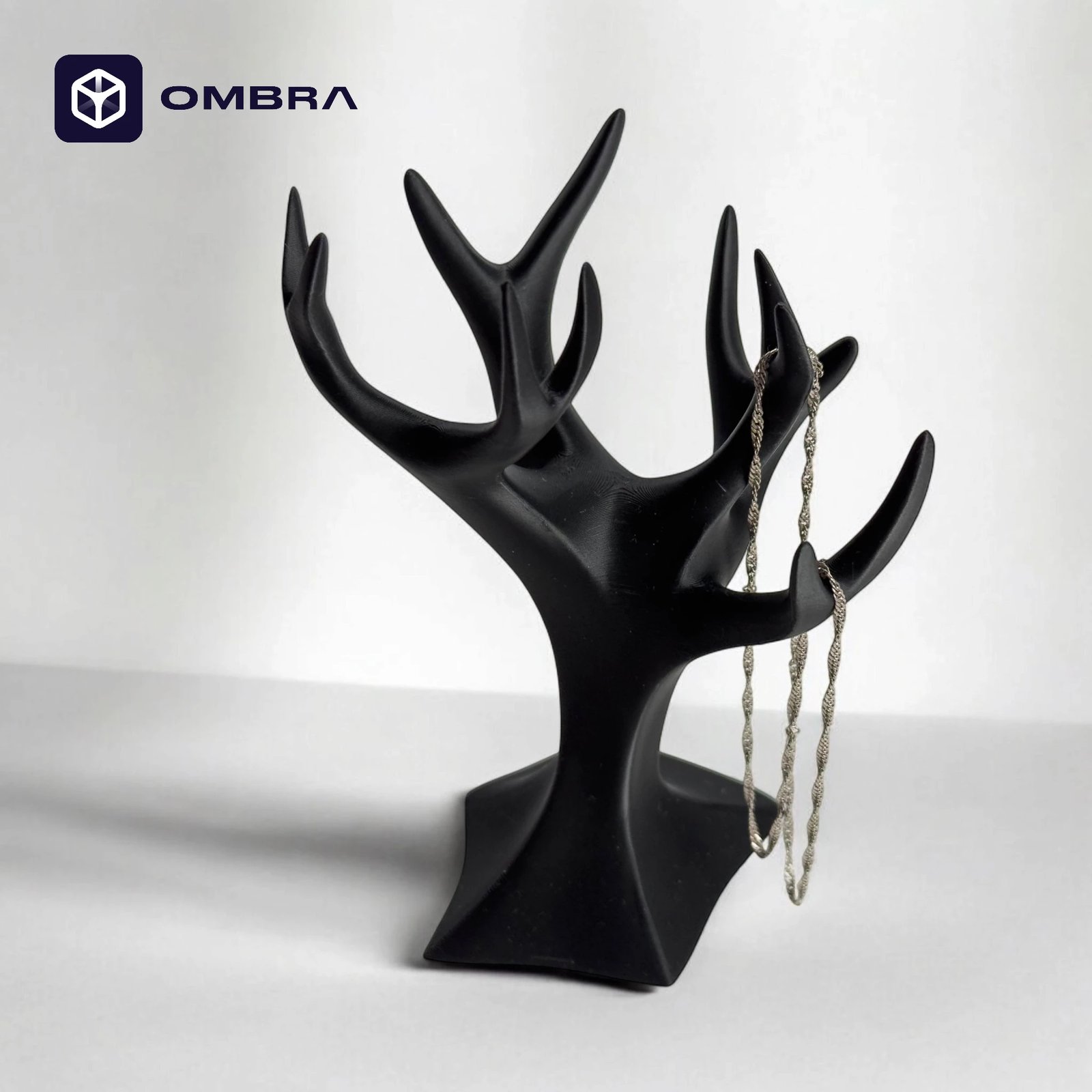 Mbajtëse dekorative pemë për aksesorë, e zezë