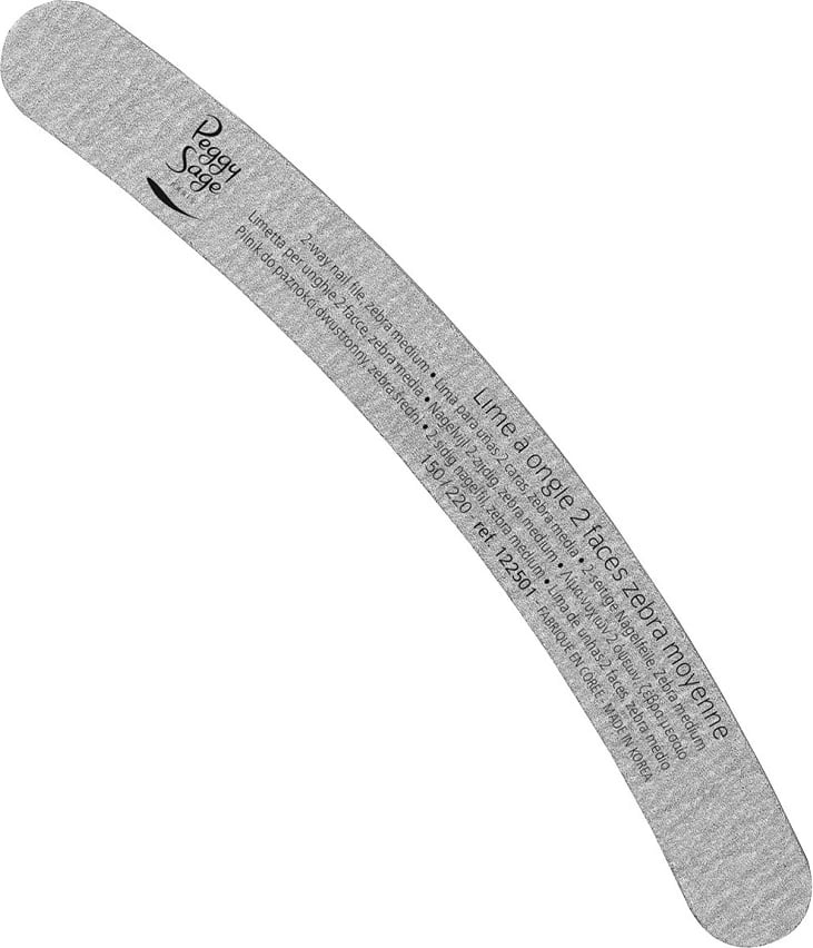 Lima për thonj Peggy Sage banana double-sided 150/220, 1 copë